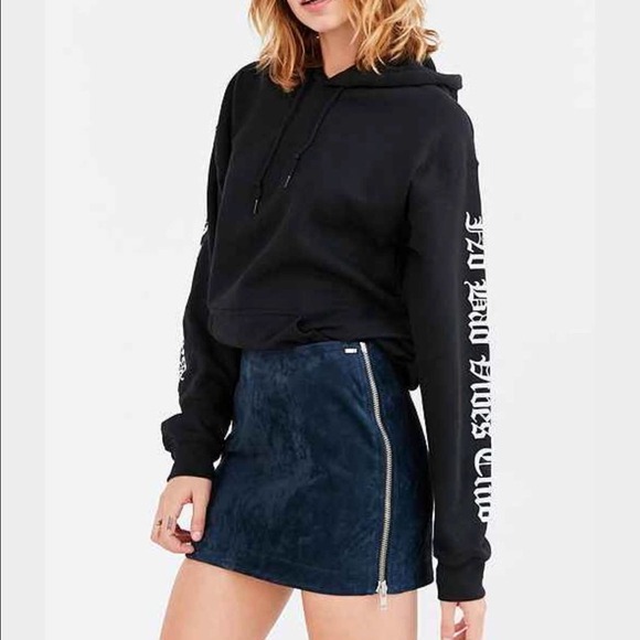 OBEY Nomad Suede Side Zip Mini Skirt NWT - Picture 1 of 3